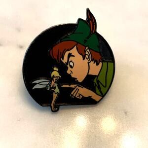 Disney Vintage Peter Pan Scolding Tinker Bell Trading Pin